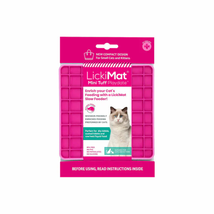 LickiMat Cat Mini Tuff Playdate Pink