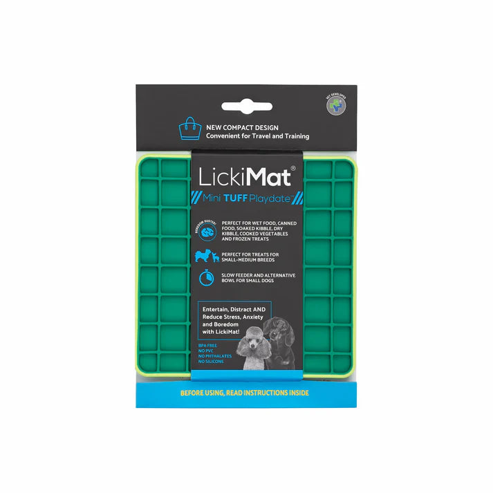 LickiMat Mini Tuff Playdate Green