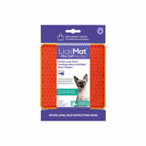 LickiMat Cat Mini Tuff Soother Orange