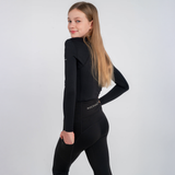 Mochara Young Rider Technical Leggings Black Recycled