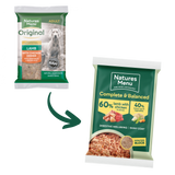 Natures Menu Dog - Complete & Balanced 60/40 Lamb & Chicken Block 300g