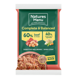 Natures Menu Dog - Complete & Balanced 60/40 Beef & Chicken Block 300g