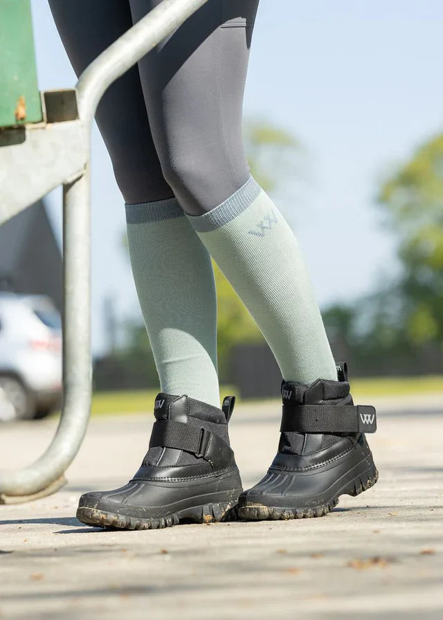 Woof Wear Long Bamboo Waffle Riding Socks