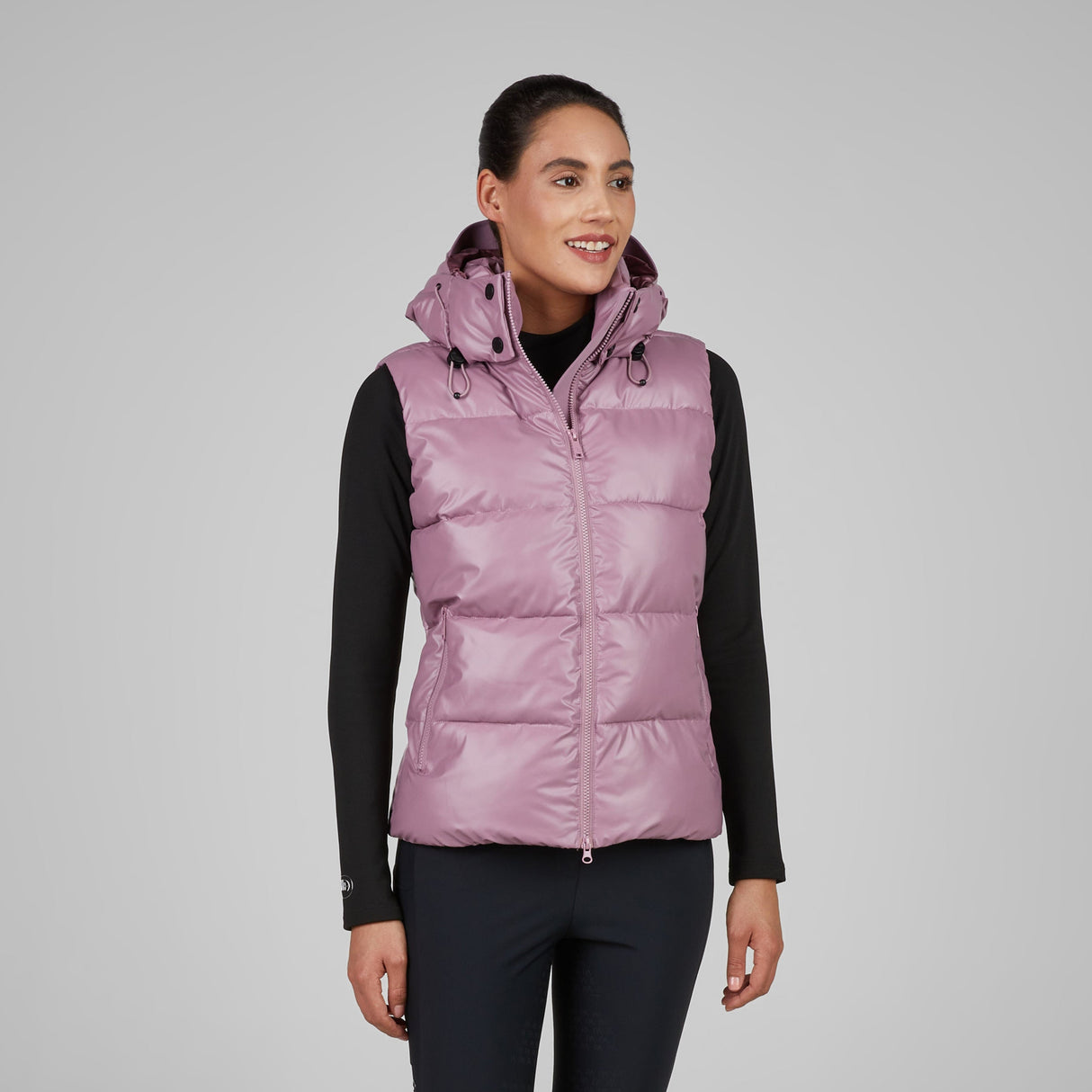Pikeur Quilted Vest 8004 Athleisure Berry Blush
