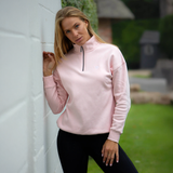 Mochara Half Zip Sweatshirt Baby Pink
