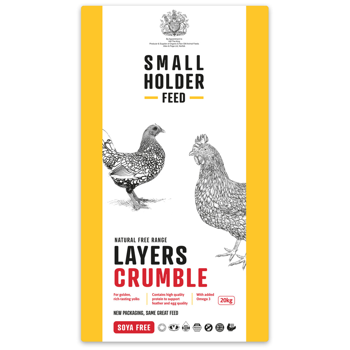 Allen & Page Layers Crumble Meal 20kg