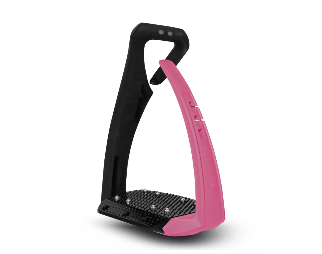 Freejump Stirrups Soft Up Pro+ Pearl Black / Pink