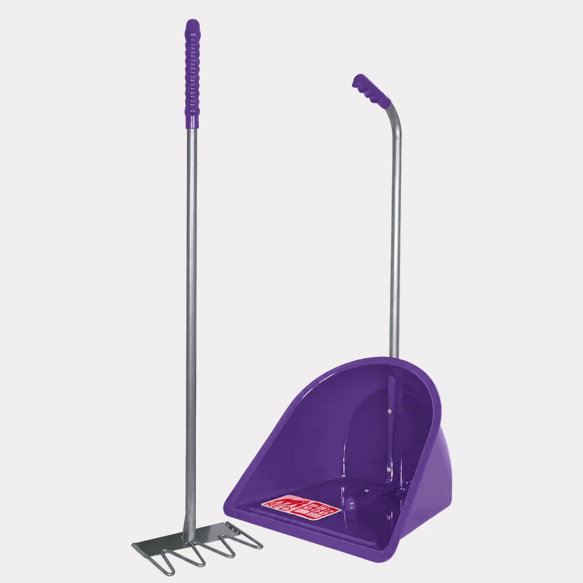 Red Gorilla Tidee Manure Skip With Rake