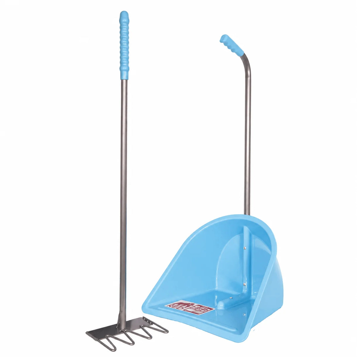 Red Gorilla Tidee Manure Skip With Rake