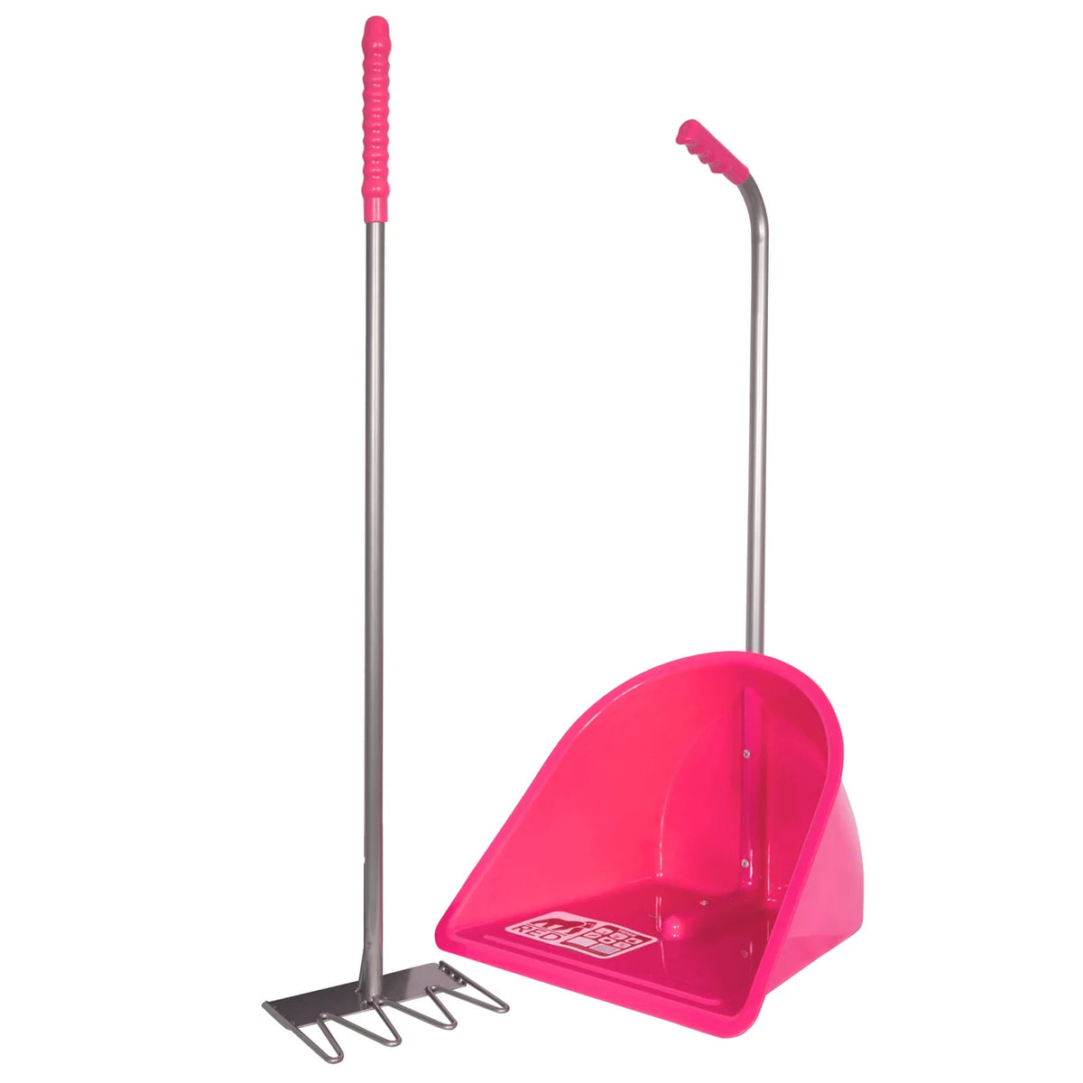 Red Gorilla Tidee Manure Skip With Rake
