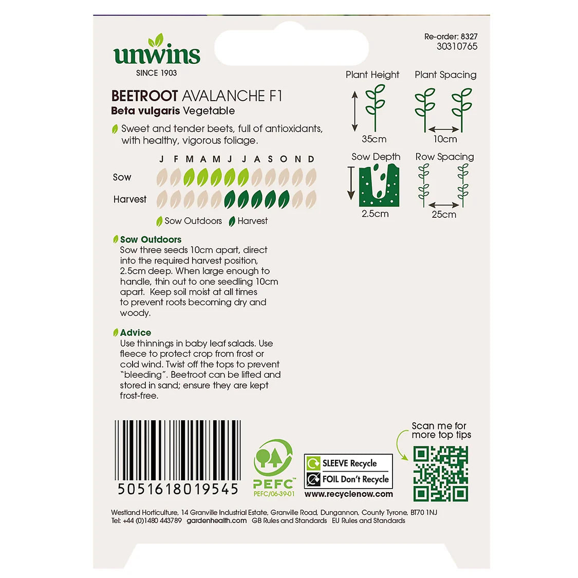 Unwins Beetroot Avalanche F1
