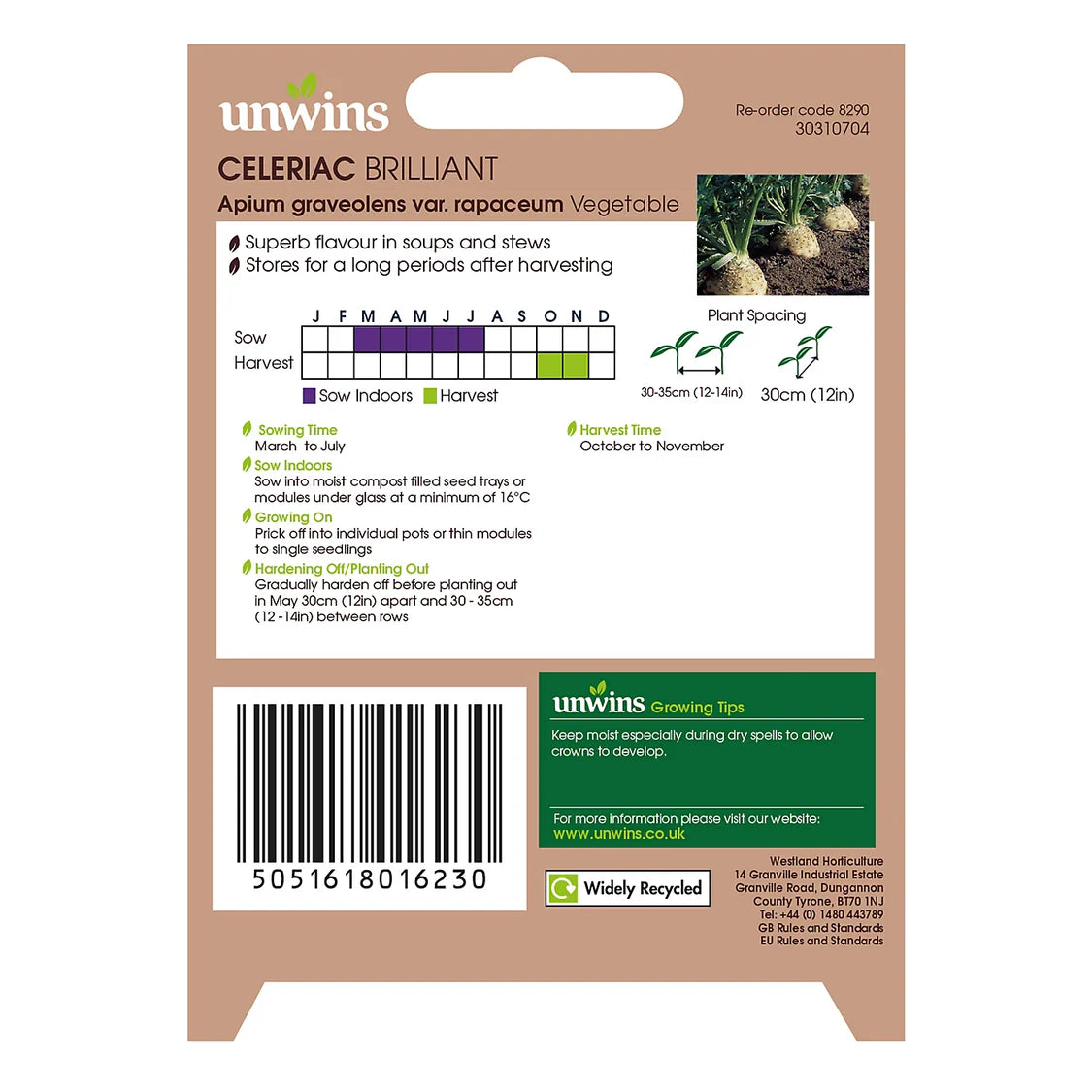 Unwins Celeriac Brilliant