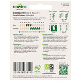Unwins Courgette Eight Ball F1
