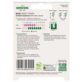 Unwins Basil Sweet Green Herb