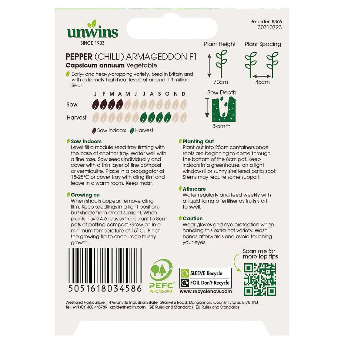 Unwins Pepper (Chilli) Armageddon F1