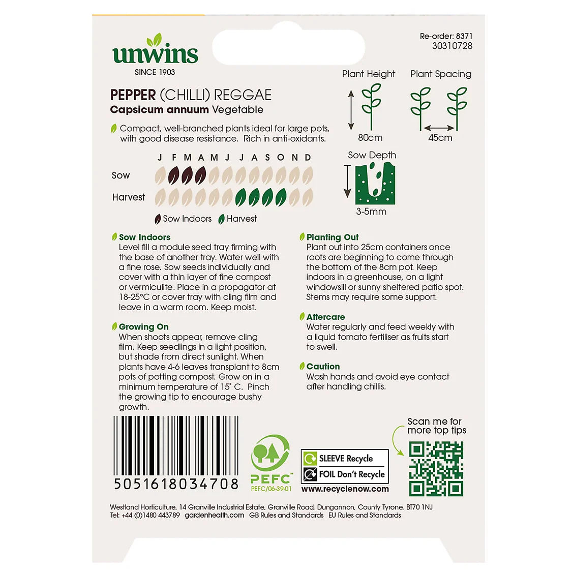Unwins Pepper (Chilli) Reggae