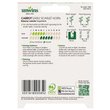 Unwins Carrot Early Scarlet Horn