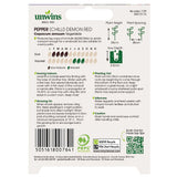 Unwins Pepper (Chilli) Demon Red