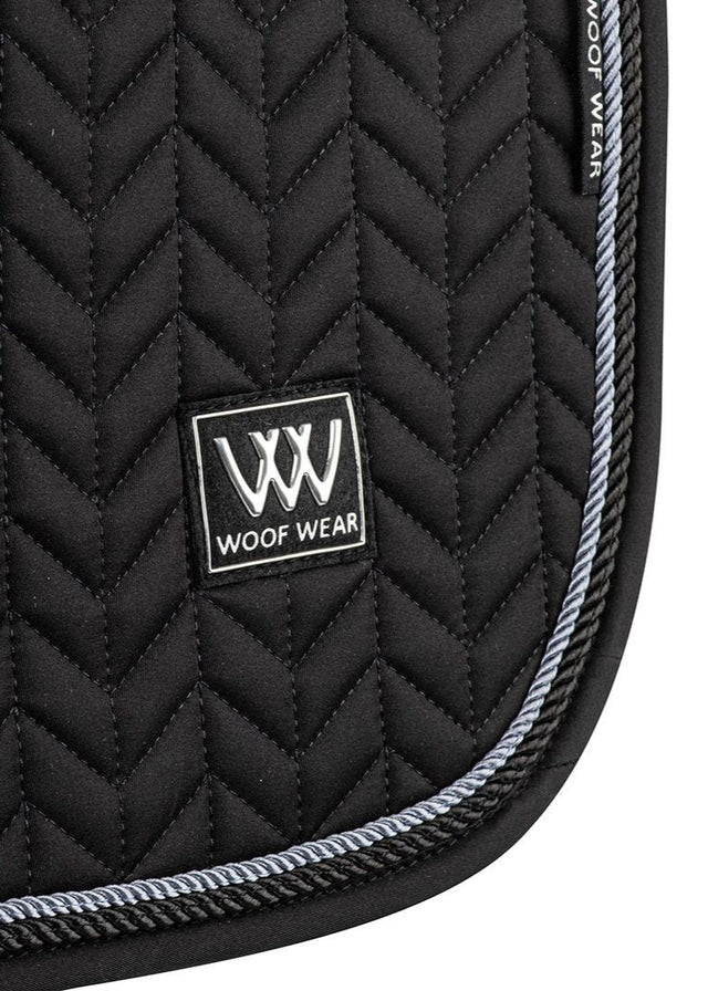 Woof Wear Herringbone Saddle Pad CC Black Cob