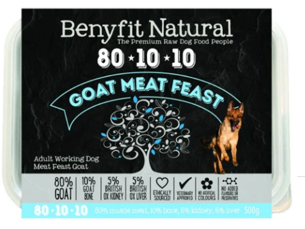 Picture of Benyfit Dog - Natural Goat Meat Feast 80*10*10 500g