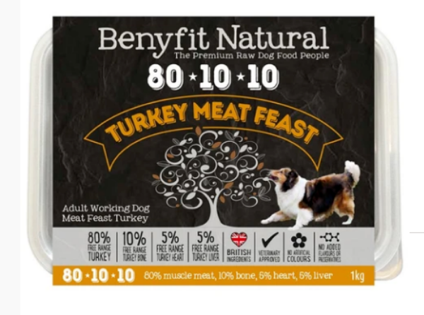 Picture of Benyfit Dog - Natural Turkey Meat Feast 80*10*10 1kg