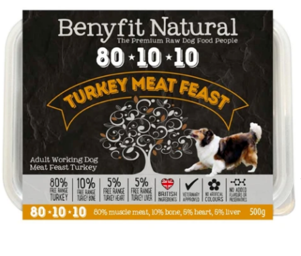 Picture of Benyfit Dog - Natural Turkey Meat Feast 80*10*10 500g