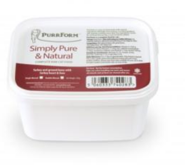 Picture of PurrForm Turkey wIth Heart & Liver Tub 450g