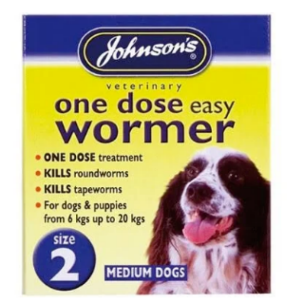 Picture of Johnsons One Dose Easy Wormer Size 2 2 Tab