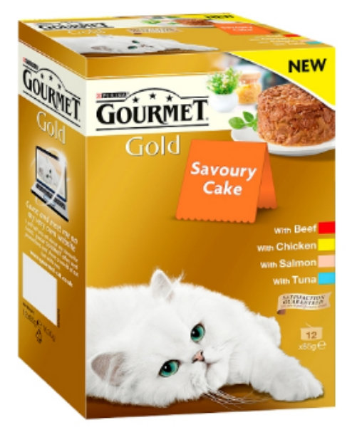 Picture of Gourmet Gold Savoury Cake Meat & Fish 8 x 85g