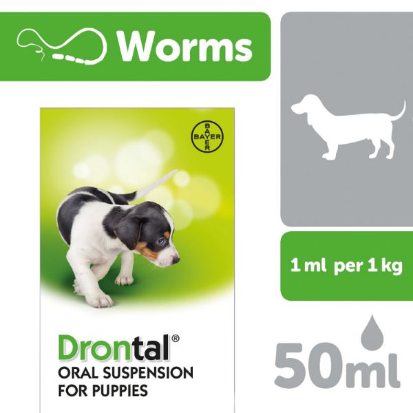 Picture of Drontal Puppy Oral Suspension 50ml