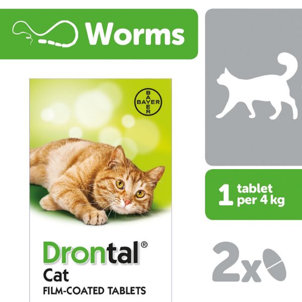 Picture of Drontal Cat Tablets 2 Pack