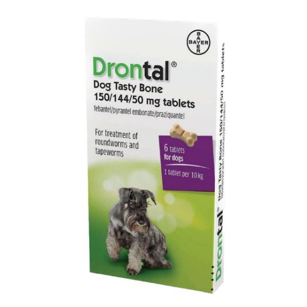 Picture of Drontal Plus for Dogs Bone Shaped 6 Pack
