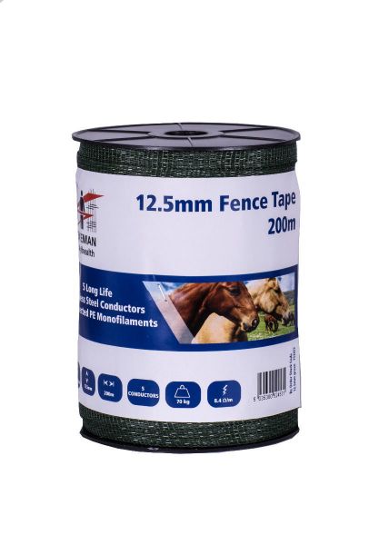Picture of Fenceman Fence Tape Green 12.5mm x 200m