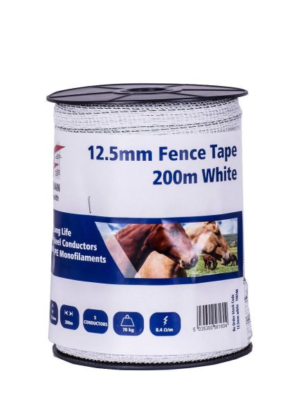 Picture of Fenceman Fence Tape White 12.5mm x 200
