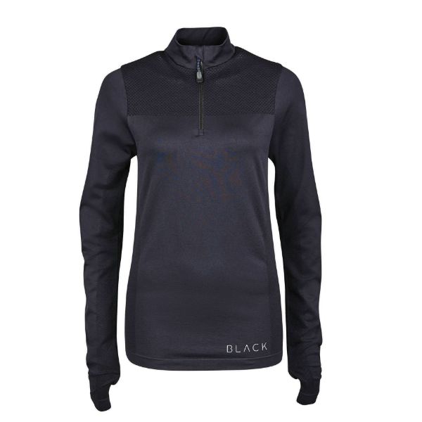 Picture of Dublin Black Jenny Half Zip Competition Shirt Black