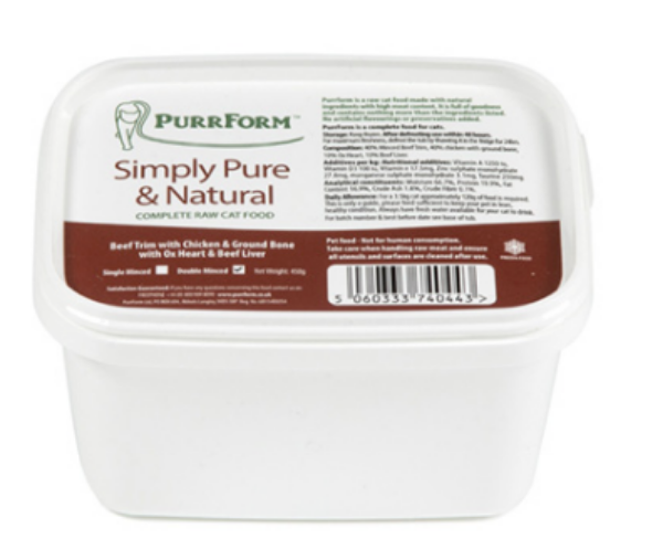 Picture of PurrForm Beef Trim With Chicken Tub 450g