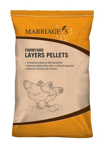 Picture of Marriages Farmyard Layers Pellets GM Free 20kg