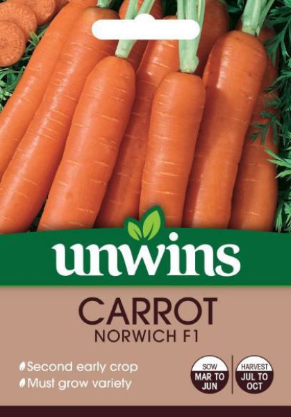 Picture of Unwins Carrot Norwich F1 Seeds