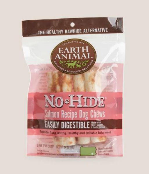 Picture of Earth Animal Dog - No Hide Salmon Small Chews 2pk 68g