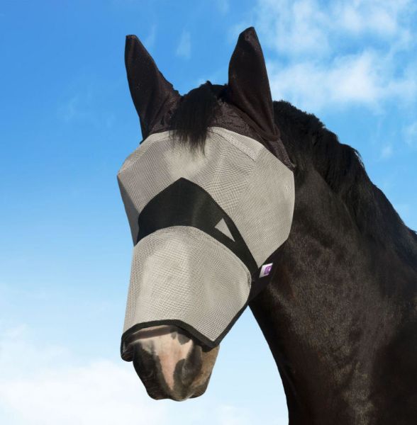 Picture of KM Elite Fly Mask Long with Ears