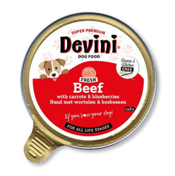 Picture of Devini Dog Food Beef 85g