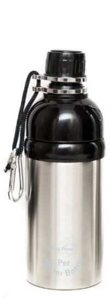 Picture of Long Paws Dog Water Bottle Lick 'n Flow Silver 500ml