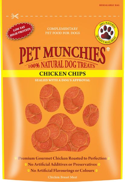Picture of Pet Munchies Dog Treats - Chicken Chips 100g
