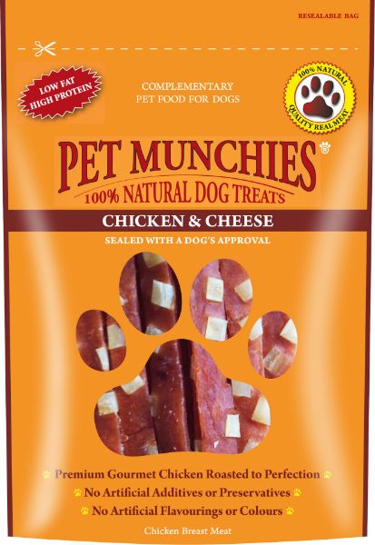 Picture of Pet Munchies Dog Treats - Chicken & Cheese 100g