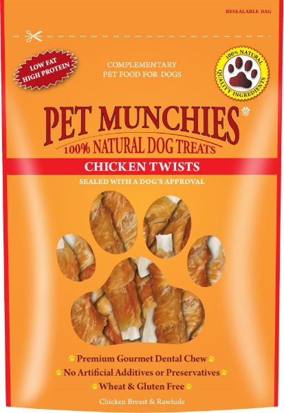 Picture of Pet Munchies Dog Treats - Chicken Twists 80g