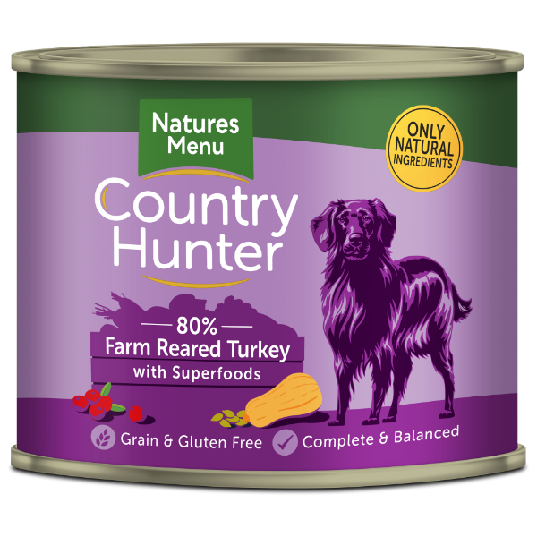 Picture of Natures Menu Dog - Country Hunter Cans Turkey With Superfood 600g