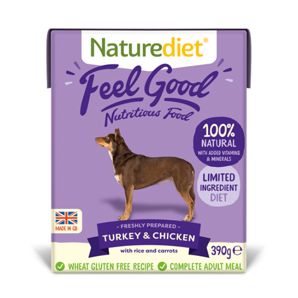 Picture of Nature Diet Dog - Turkey & Chicken 390g