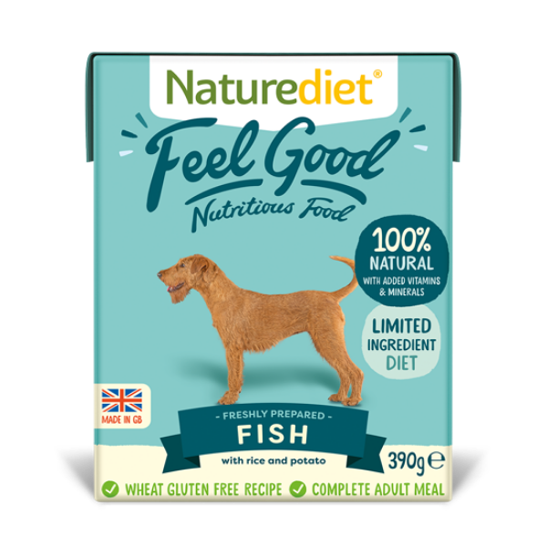 Picture of Nature Diet Dog - Fish & Rice 390g