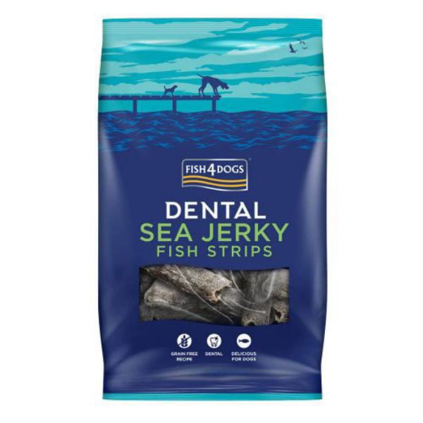 Picture of Fish 4 Dogs Dog - Dental Sea Jerky Fish Strips 100g