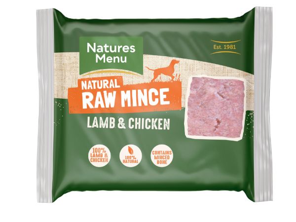 Picture of Natures Menu Dog - Frozen Just Lamb & Chicken Mince 400g